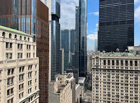 Broadway沿いの住宅からの眺め