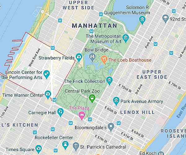 リンカーンスクエアの地図