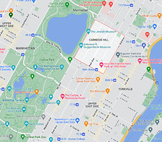 カーネギーヒルの地図