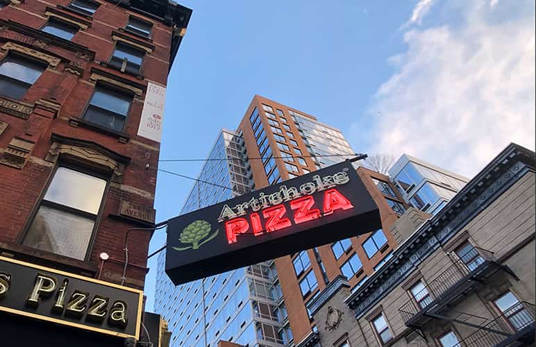 Artichoke Pizza and Caledonia Condominiums