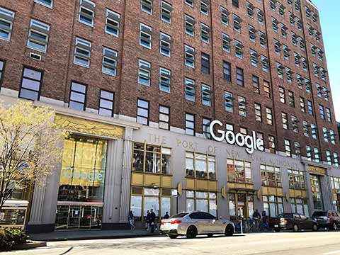 Google社のオフィスが占めている建物