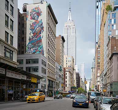 236 Fifth Aveの壁画