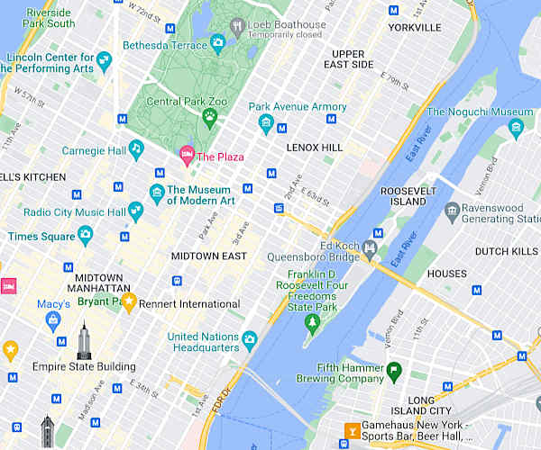 Roosevelt Islandの地図