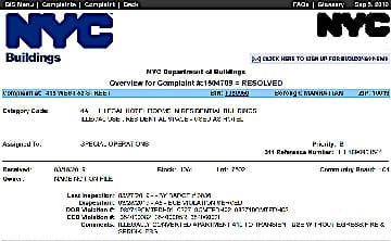 違法短期賃を行っていたユニットへの是正工事命令